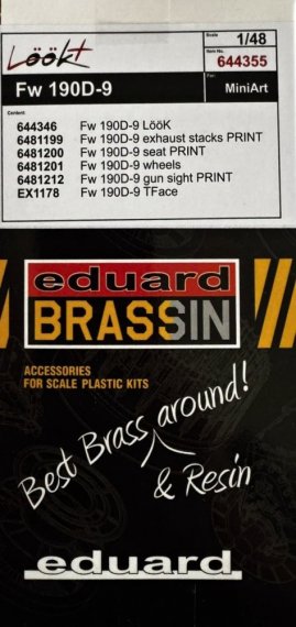 Eduard Brassin 1/48 Fw 190D-9 LooKplus for Miniart