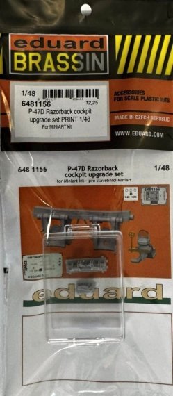 Brassin 1/48 P-47D Razorback cockpit upgrade set