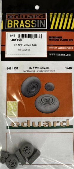 Eduard Brassin Roues Hs 129B 1/48 pour Takom