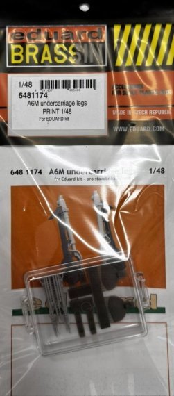 Brassin 1/48 A6M undercarriage legs for Eduard