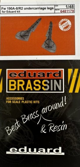Eduard Brassin 1/48 Fw 190A-8/R2 Jambes Train Atterrissage