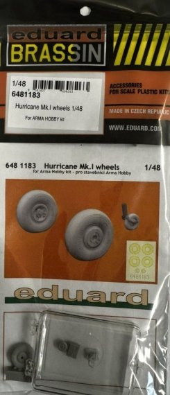 Eduard Brassin Roues Hurricane Mk.I 1/48 pour Arma Hobby