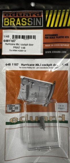 Eduard Brassin Porte cockpit Hurricane Mk.I 1/48 ARMA