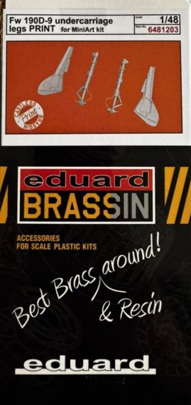 Eduard Brassin 1/48 Fw 190D-9 Undercarriage Legs Miniart