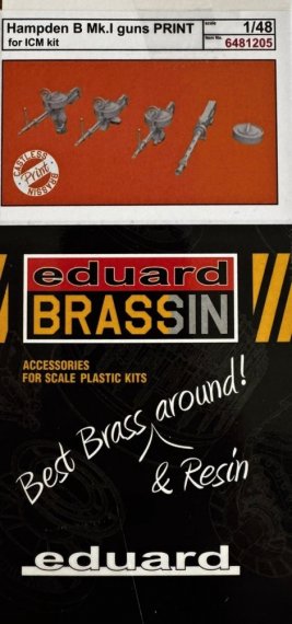 Eduard Brassin 1/48 Hampden B Mk.I Guns for ICM