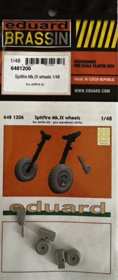 Eduard Brassin Spitfire Mk.IX Wheels 1/48 for Airfix