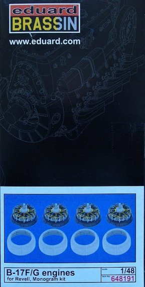 1/48 Boeing B-17F/B-17G 4x engines (for Monogram and Revell)