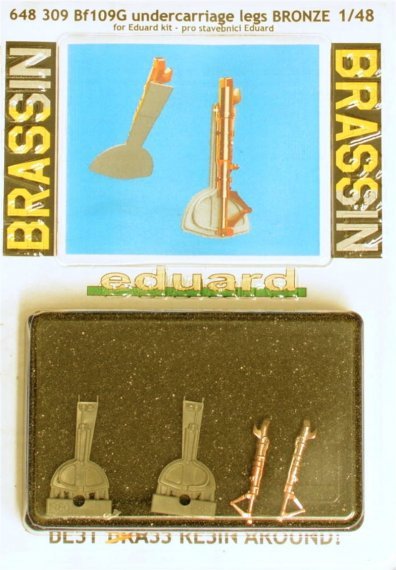 1/48 Messerschmit Bf-109G-5/Bf-109G-6 undercarriage legs BRONZE