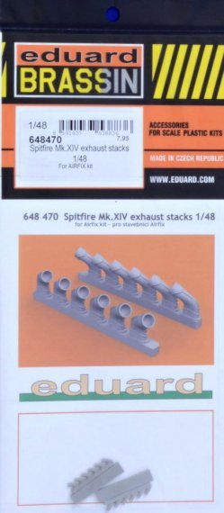 Brassin 1/48 Spitfire Mk.XIV exhaust stacks