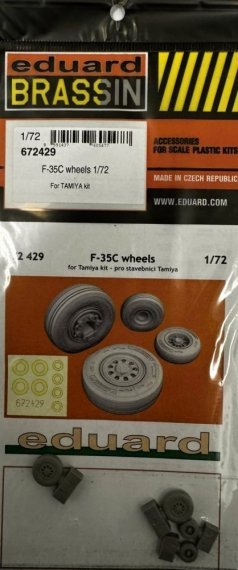 Brassin 1/72 F-35C wheels for Tamiya
