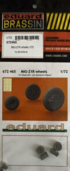 Eduard Brassin Roues MiG-21R 1/72