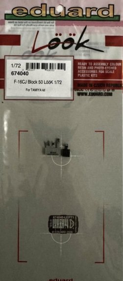 Eduard Brassin F-16CJ Block 50 Look 1/72 pour Tamiya
