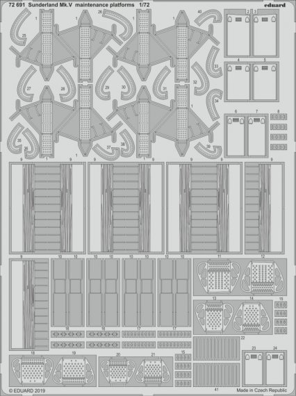 1/72 SET Sunderland Mk.V maintenance platforms