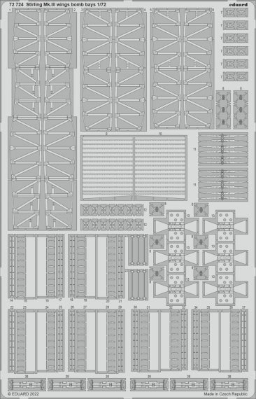 1/72 SET Stirling Mk.III wings bomb bays