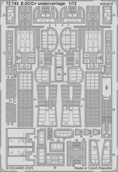 1/72 SET E-2C/C+ undercarriage for Heller