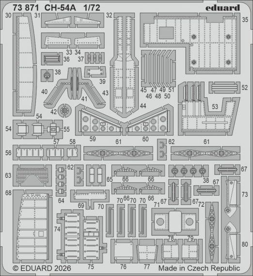 Eduard Set CH-54A pour ICM 1/72