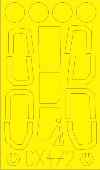 Mask 1/72 OH-1 Ninja