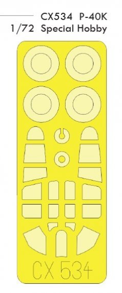 Mask 1/72 P-40K