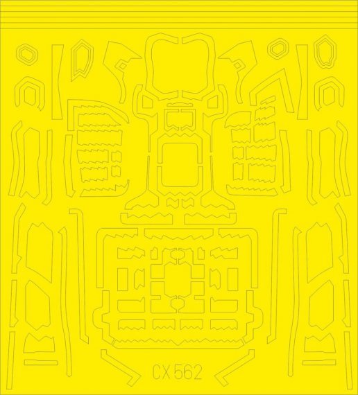Mask 1/72 F-35B surface panels