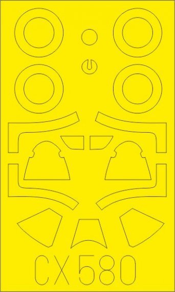 Mask 1/72 P-51B/C Malcolm Hood canopy