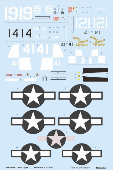 Decals 1/48 F6F-3 part 1