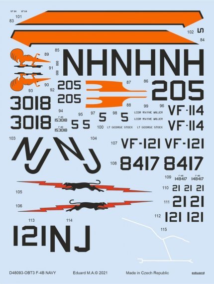 1/48 Decals F-4B NAVY