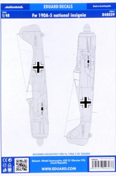 1/48 Fw 190A-5 national insignia