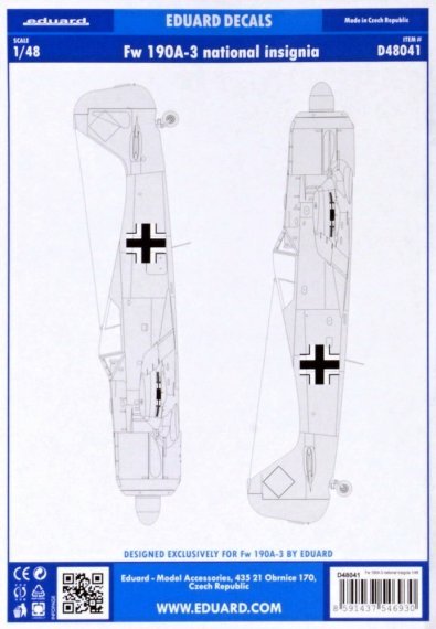 1/48 Fw 190A-3 national insignia