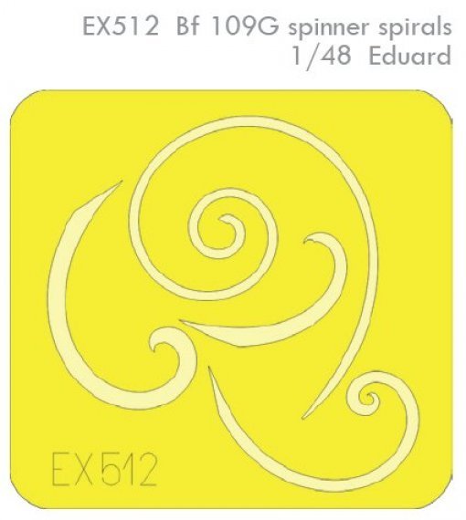 Mask 1/48 Bf 109G spinner spirals