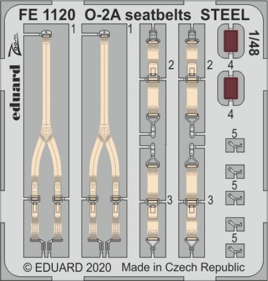 1/48 O-2A seatbelts STEEL