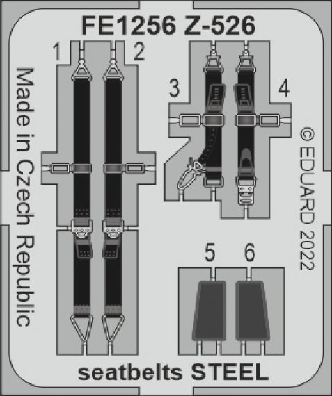 1/48 Z-526 seatbelts STEEL