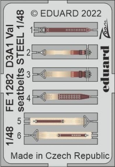 1/48 D3A1 Val seatbelts STEEL