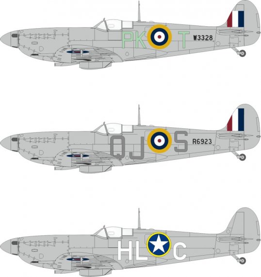Eduard Mask 1/32 Spitfire Mk.Vb Lettres de code pr�coces