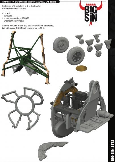 1/48 FM-2 with armoured headrest Essential for Eduard