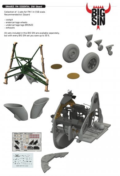 BIGSIN 1/48 FM-1 ESSENTIAL for Eduard