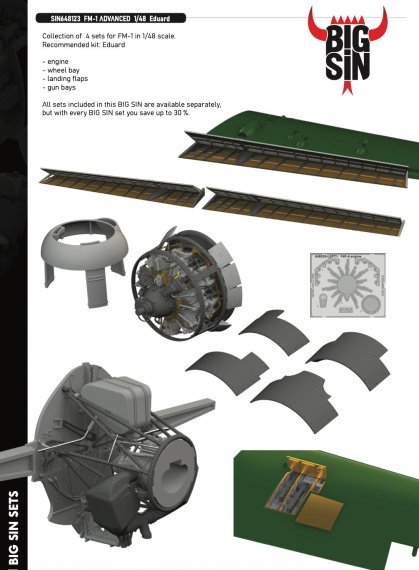 BIGSIN 1/48 FM-1 ADVANCED for Eduard