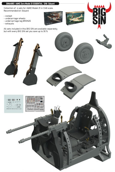 BIGSIN 1/48 A6M2 Zero Model 21 ESSENTIAL