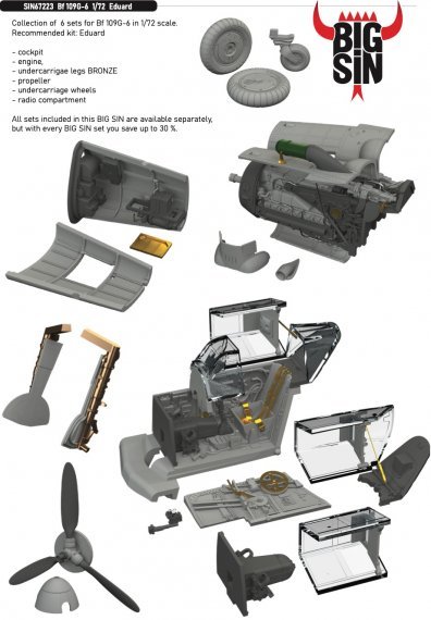 BIGSIN 1/72 Bf 109G-6 for Eduard