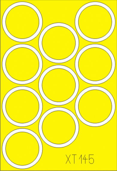 M-551 Sheridan wheel masks  1/35  (ACA)