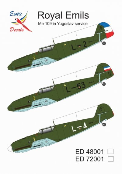 1/48 Royal Emils Messerschmitt Bf-109 in Yugoslav service