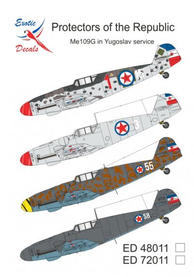 1/48 Protectors of the Republic Bf-109G in Yugoslav service