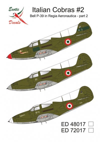 1/48 Italian Cobras Part 2 Bell P-39 in Regia Aeronautica
