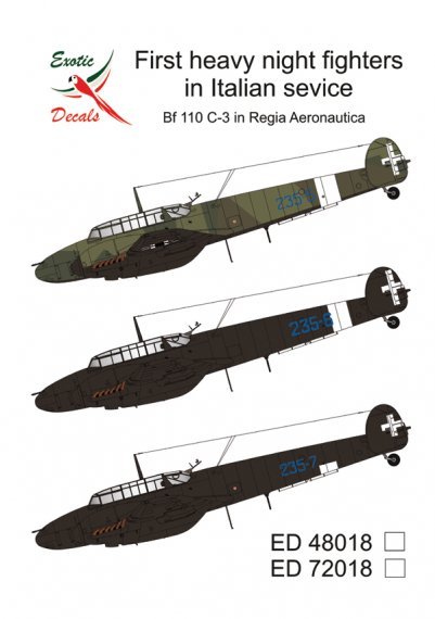 1/48 First heavy night fighters in Italian service-Bf 110C-3