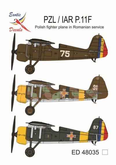Exotic Decals D�calcomanies P.11F Chasseur 1/48