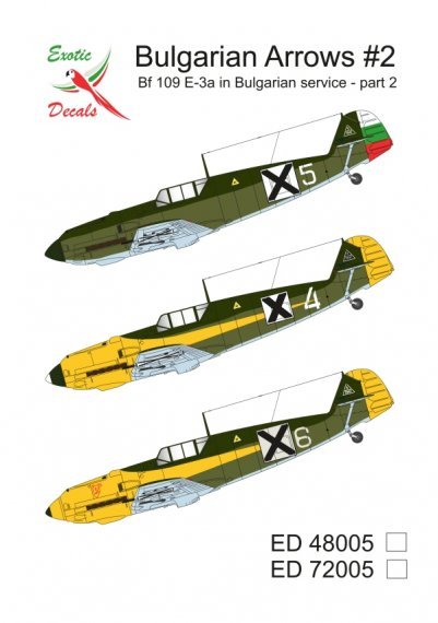 1/72 Bulgarian Arrows Part 2 Messerschmitt Bf-109E-3a