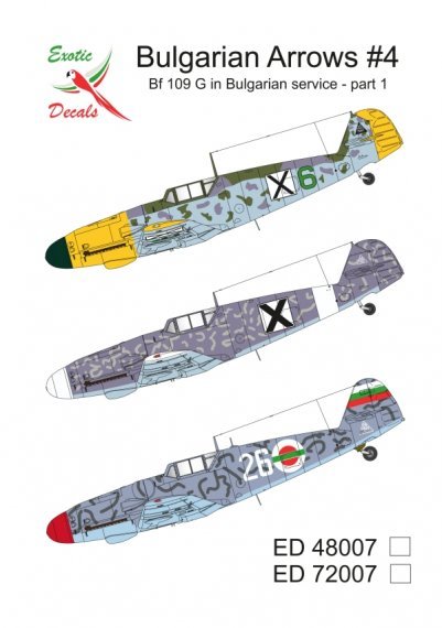 1/72 Bulgarian Arrows Part 4 Messerschmitt Bf-109G