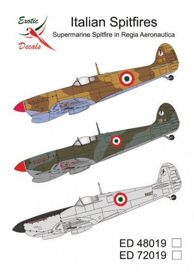 1/72 Italian Supermarine Spitfires in Regia Aeronatica