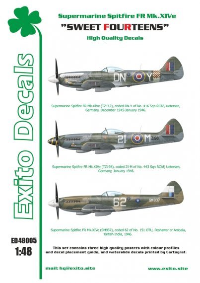 1/48 Sweet Fourteens Supermarine Spitfire Mk. XIVe