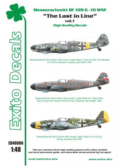 1/48 The Last in Line vol.1 Messerschmitt Bf-109G-10 WNF