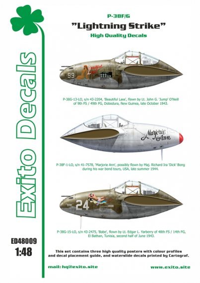 1/48 Lockheed P-38F/G Lightning Lightning Strike